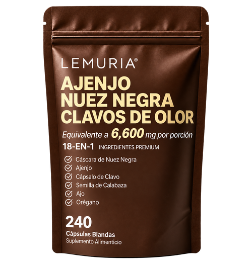 Ajenjo, Nuez Negra y Clavos de Olor 18 en 1 — Lemuria