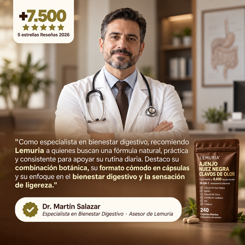 Suplemento Alimenticio - Ajenjo, Nuez Negra y Clavos de Olor 18 en 1