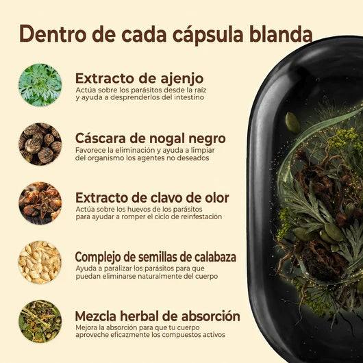 Ajenjo, Nuez Negra y Clavos de Olor 18 en 1 — Lemuria