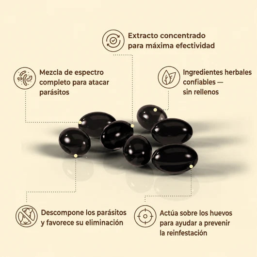 Ajenjo, Nuez Negra y Clavos de Olor 18 en 1 — Lemuria