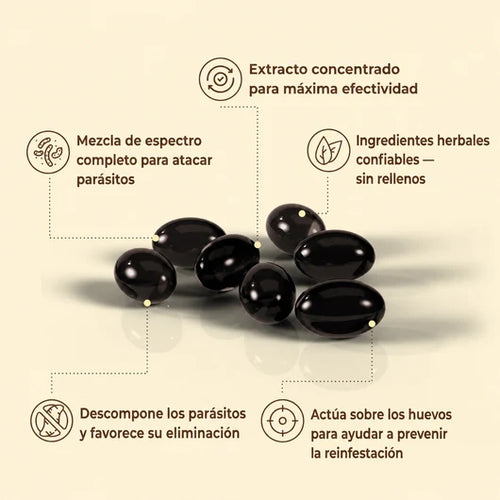 Ajenjo, Nuez Negra y Clavos de Olor 18 en 1 — Lemuria